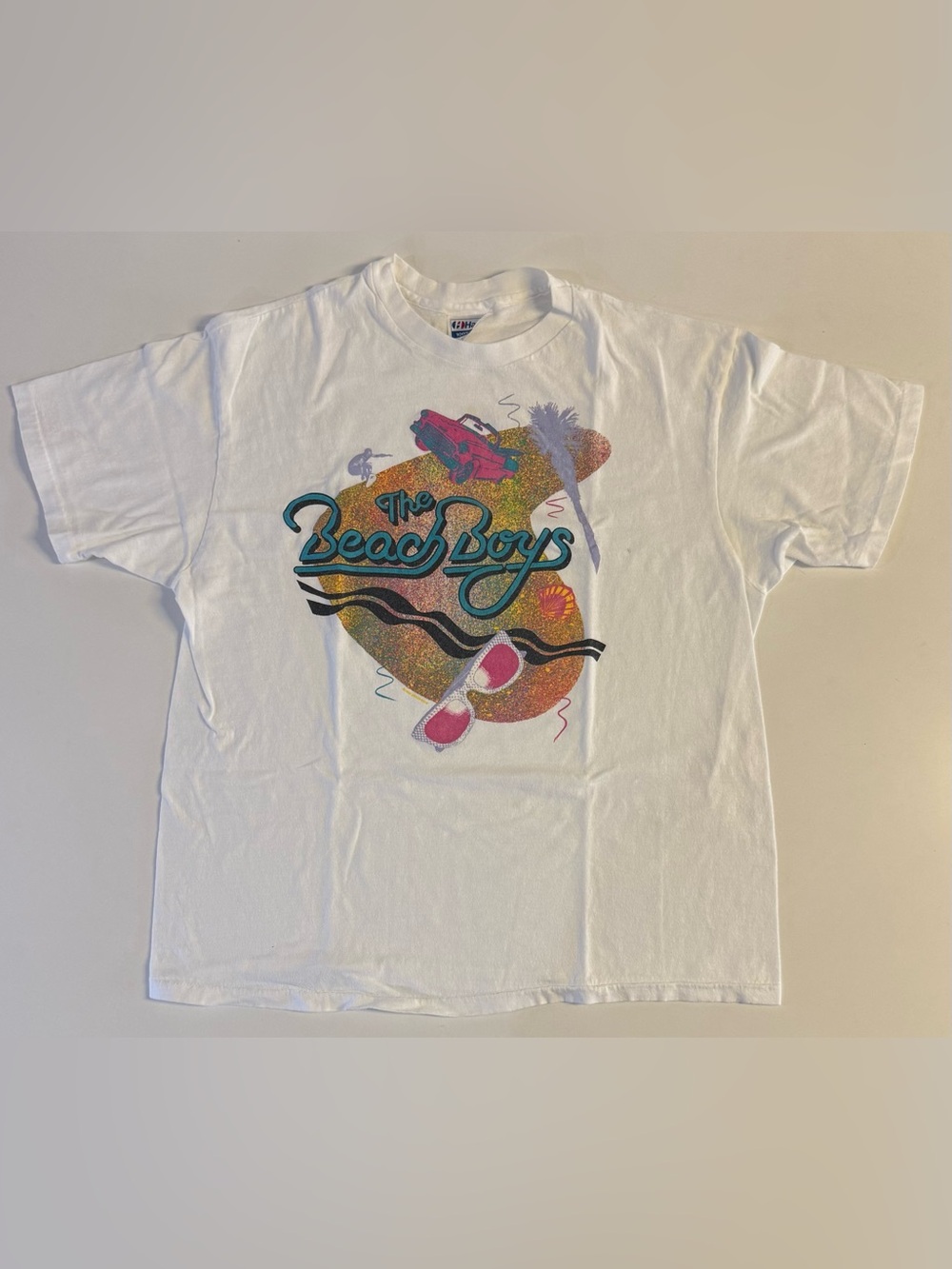 Vintage 80's T-shirt the beach boys surfing USA Size XL 46-48